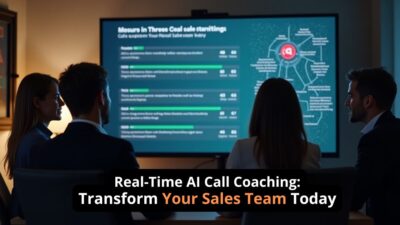Real-time AI call coaching software