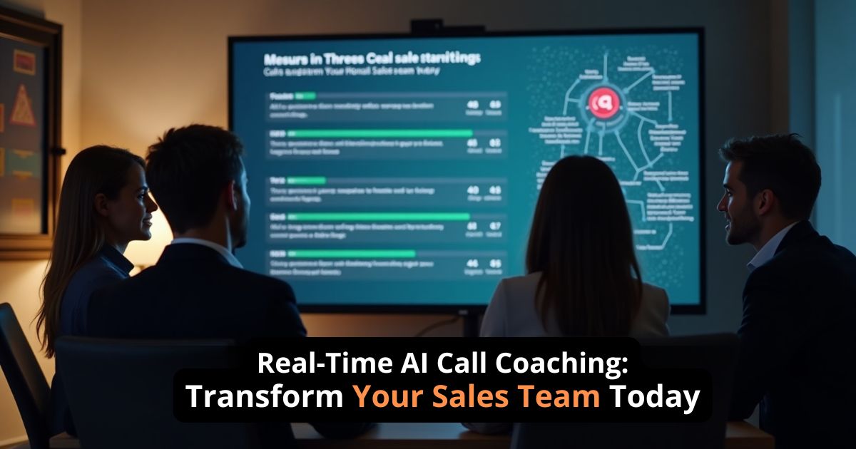 Real-time AI call coaching software