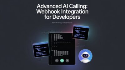 Webhook integration AI calling