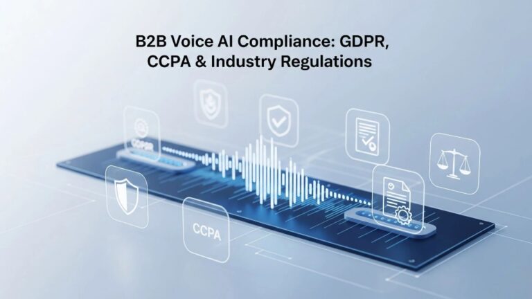 B2B Voice AI Compliance: GDPR, CCPA & Industry Regulations