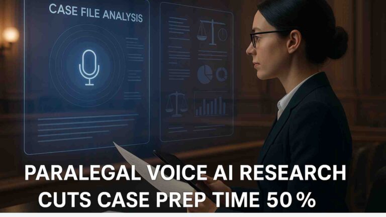 Paralegal Voice AI Research Cuts Case Prep Time 50%