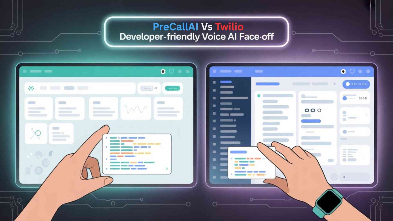 PreCallAI vs Twilio: Developer-Friendly Voice AI Face-Off