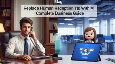 Replace human receptionists with AI