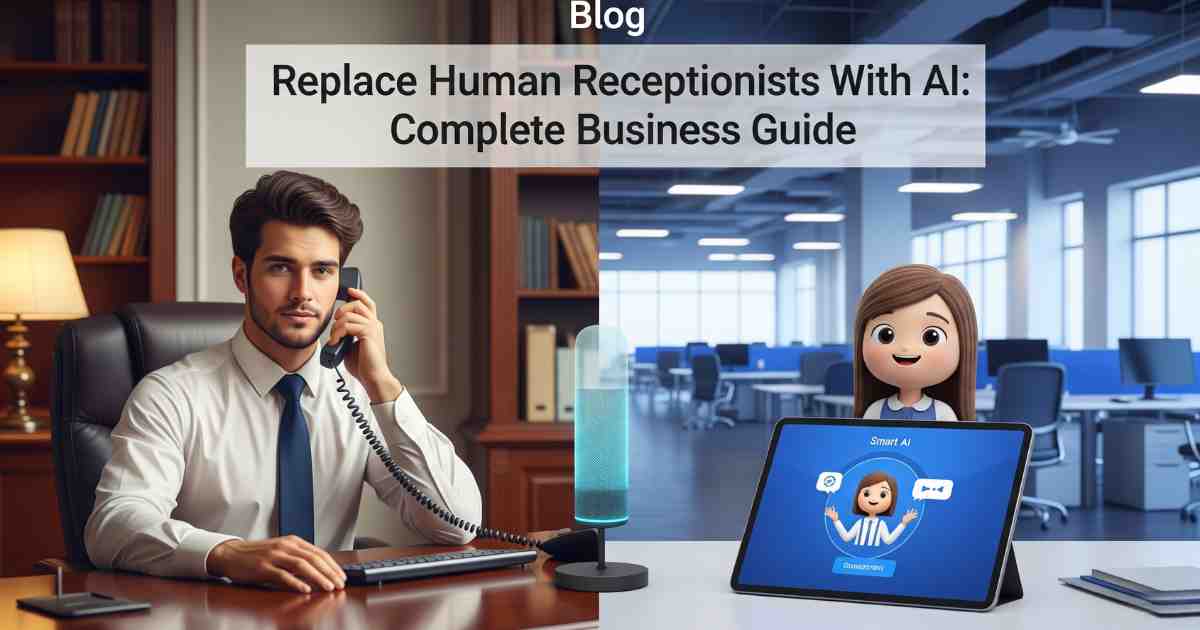 Replace human receptionists with AI