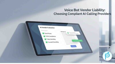 Voice bot vendor compliance