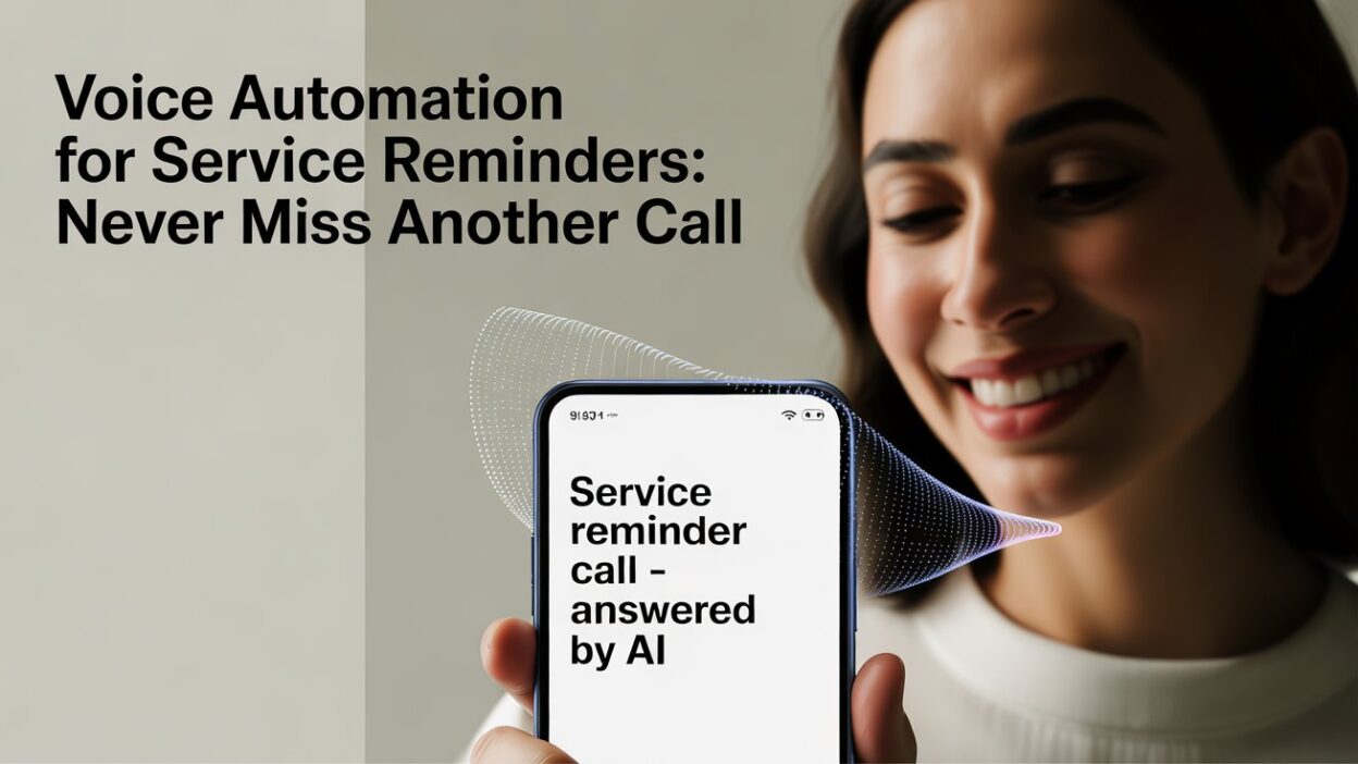 Voice Automation for Service Reminders