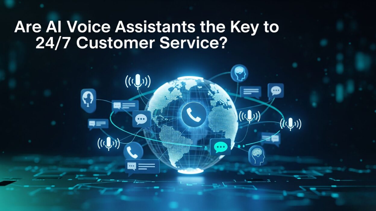 AI customer service voice assistant with 24/7 support