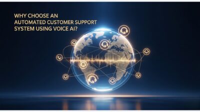 Automated customer support system using voice AI