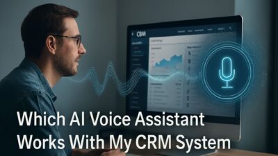 Which AI voice assistant works with my CRM system