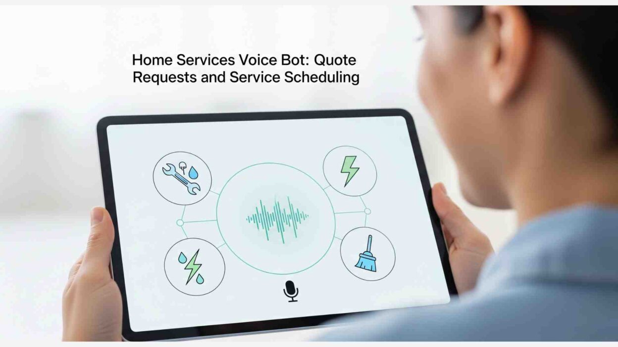 Home services voice bot