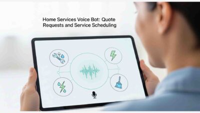Home services voice bot