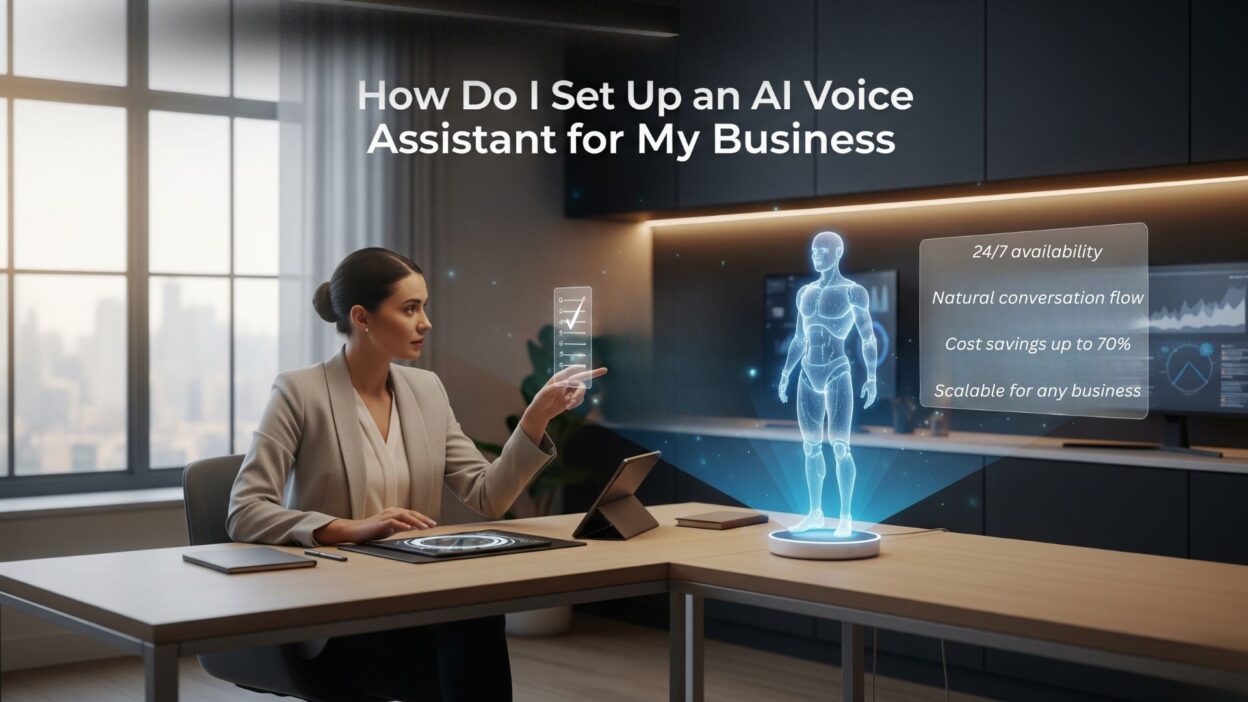 How do I set up an AI voice assistant for my business