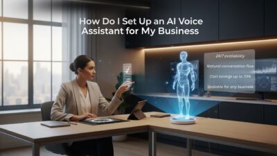 How do I set up an AI voice assistant for my business