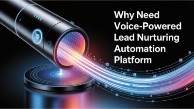 Voice-powered lead nurturing automation platform