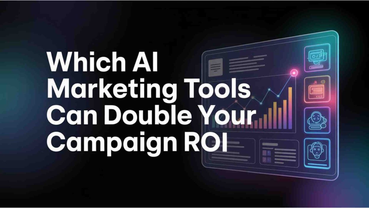 AI marketing tools for ROI dashboard showing campaign analytics and performance metrics