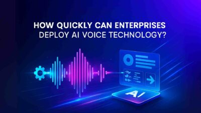 How quickly can AI voice technology be deployed