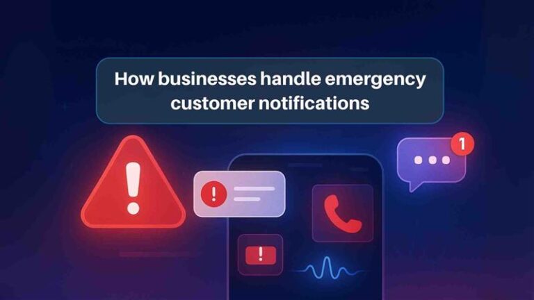 How Do Businesses Handle Emergency Customer Notifications Effectively?
