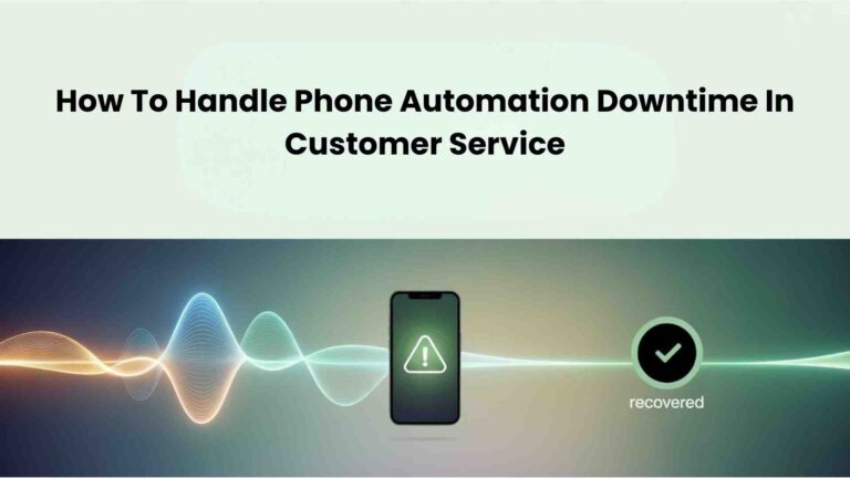 How to Handle Phone Automation Downtime in Customer Service