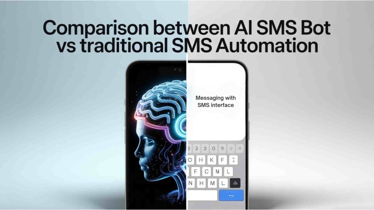 AI SMS bot vs traditional SMS automation