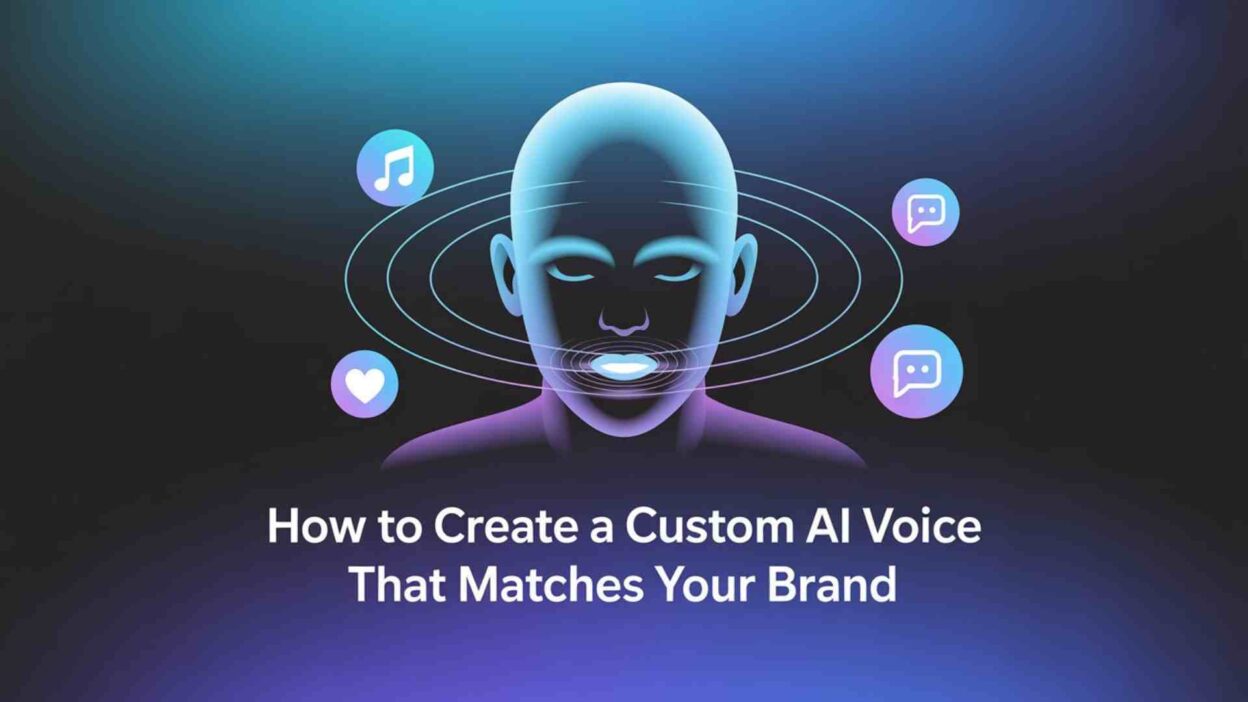 Create custom AI voice for brand