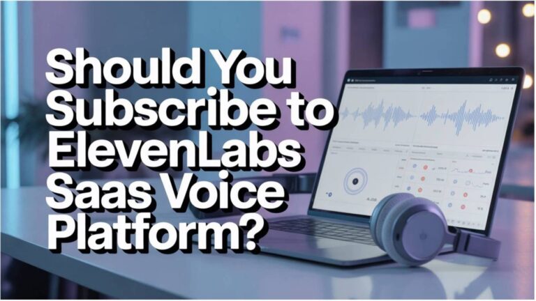 Should You Subscribe to ElevenLabs SaaS Voice Platform?