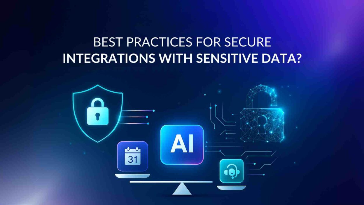 Are integrations secure for sensitive data