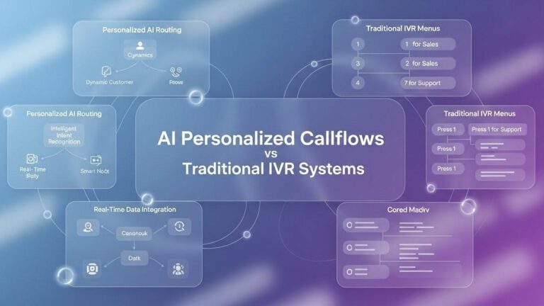AI Personalized Callflows vs Traditional IVR Systems
