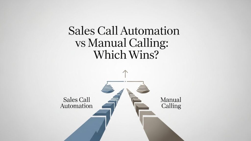 sales call automation vs manual calling