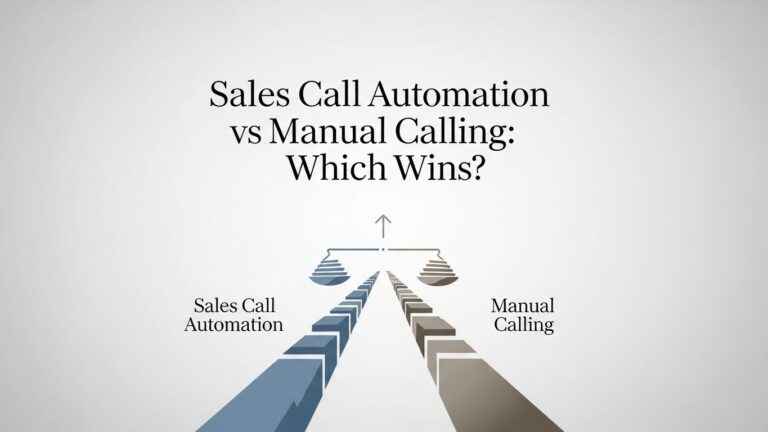 Sales Call Automation vs Manual Calling: Which Wins?
