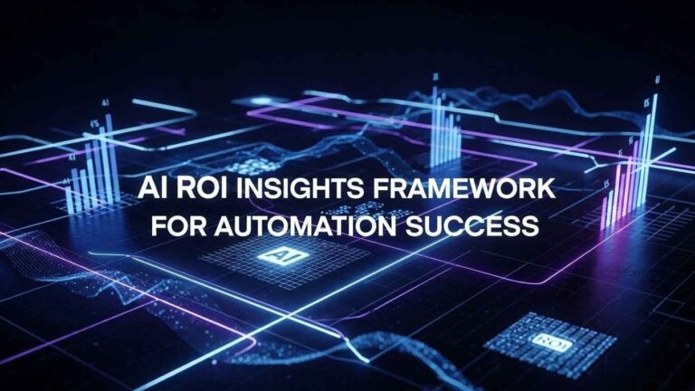 AI ROI Insights Framework for Automation Success