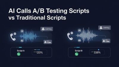 A/B testing scripts for AI calls