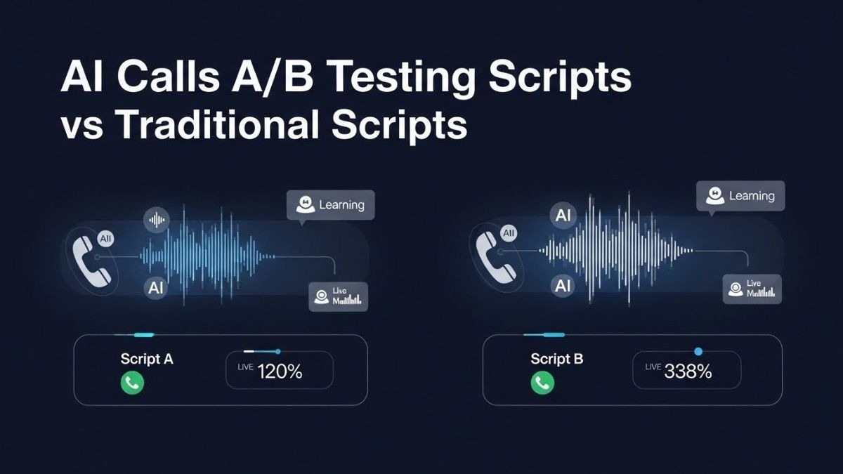 A/B testing scripts for AI calls