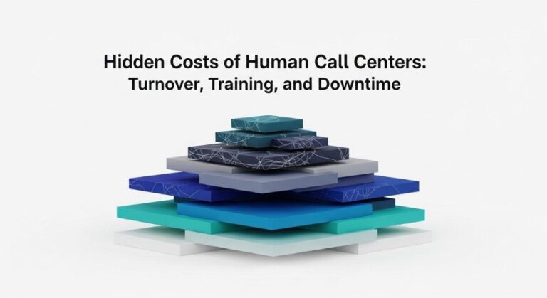 Hidden Costs of Human Call Centers: Turnover, Training, and Downtime