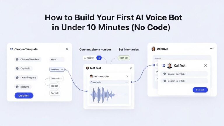 How to Build Your First AI Voice Bot in Under 10 Minutes (No Code)