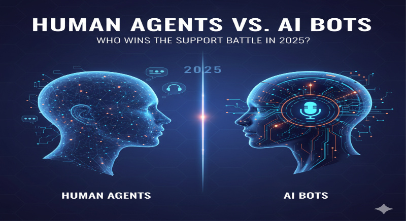 human agents vs AI bots